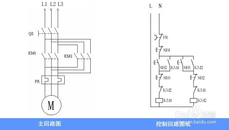 电动机按钮互锁正反转控制电路